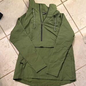The North Face Green Anorak with Hood Size Large
